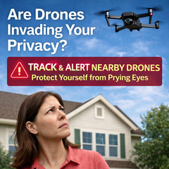 Portable Drone Detection Device – Remote ID UAV & Pilot Tracking System