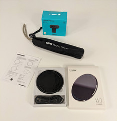 Lot of 3 Electronics Accessories Wireless Charger Monopod Tripod Webcam