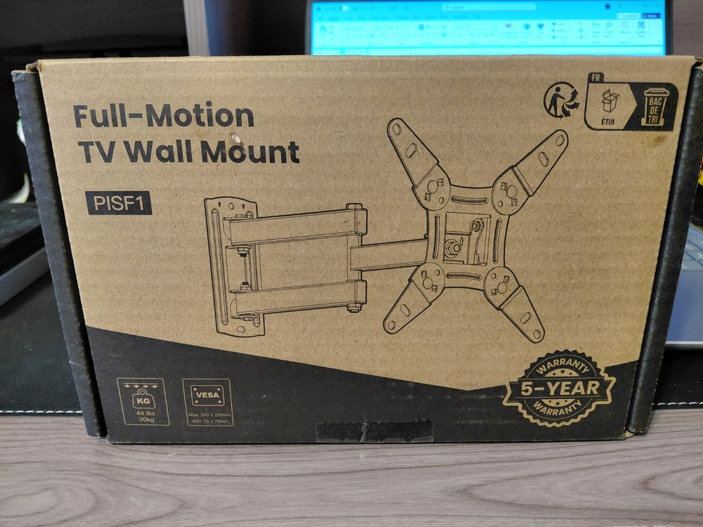Electronics Stand Full Motion TV Wall Mount