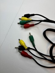 Cable Lot Micro Av USB Connector RCA Audio Video Composite Black Lot Of 4 Mix