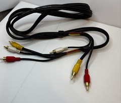 Cable Lot Micro Av USB Connector RCA Audio Video Composite Black Lot Of 4 Mix