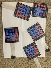Matrix Keypad 5 Nos And LCD Screens 4 Nos