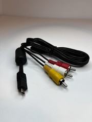 Cable Lot Micro Av USB Connector RCA Audio Video Composite Black Lot Of 4 Mix