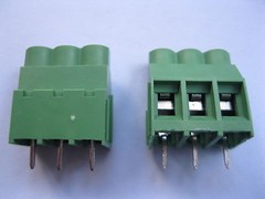 12 pcs Green 3pin/way 6.35mm Screw Terminal Block Connector Wire Cage Type DC635