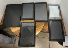 Amazon Tablets (Lot Of 5) & BLU For Parts Or Repair