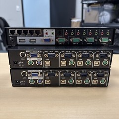 Lot of 3 STARTECH STARVIEW SV431H/SV431USBAN 4 PORT MONITOR SHARING SWITCH