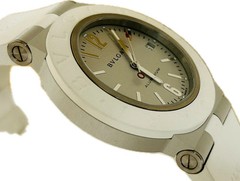 BVLGARI Aluminum BB40AT Men’s Automatic Watch Box Date Round Dial Accessary