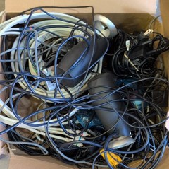 Mixed Electronics Lot – Speakers, Cables, Power Adapters Included