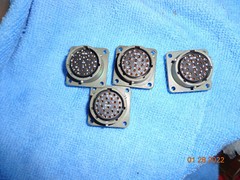 1 Bendix MS3112E 16-26S Mil Spec Circular Connector Plug 26 pOS Gold ampheonol