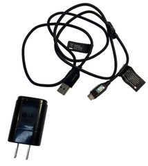 Genuine OEM LG MCS-01WR Travel Adapter Wall Charger W/ Data USB Cable Black