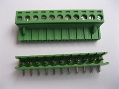 30 pcs 5.08mm Angle 11 pin Screw Terminal Block Connector Pluggable Type Green