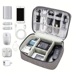 Electronics Organizer Travel Cable Organizer Bag Waterproof Portable Digital Sto