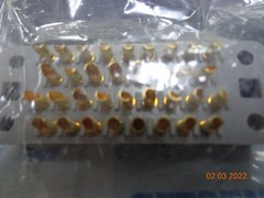 1PC MS28748/2 DOOO1A MILSpec Connector Plug jack 34 pos Winchester Litton gold